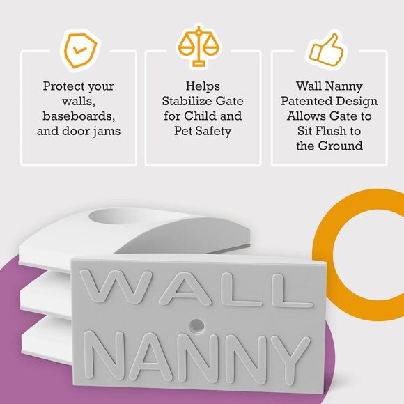 Wall Nanny Baby Gate Wall Protectors - Picture 3 of 14